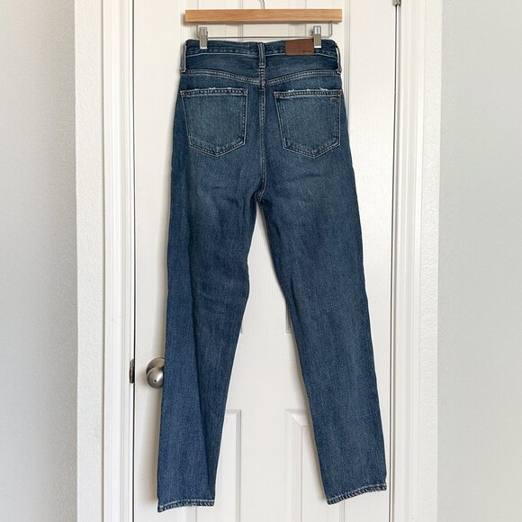 Madewell The Mom Jean Size 25 Tall Medium Wash Distressed High Rise Denim - Picture 5 of 5